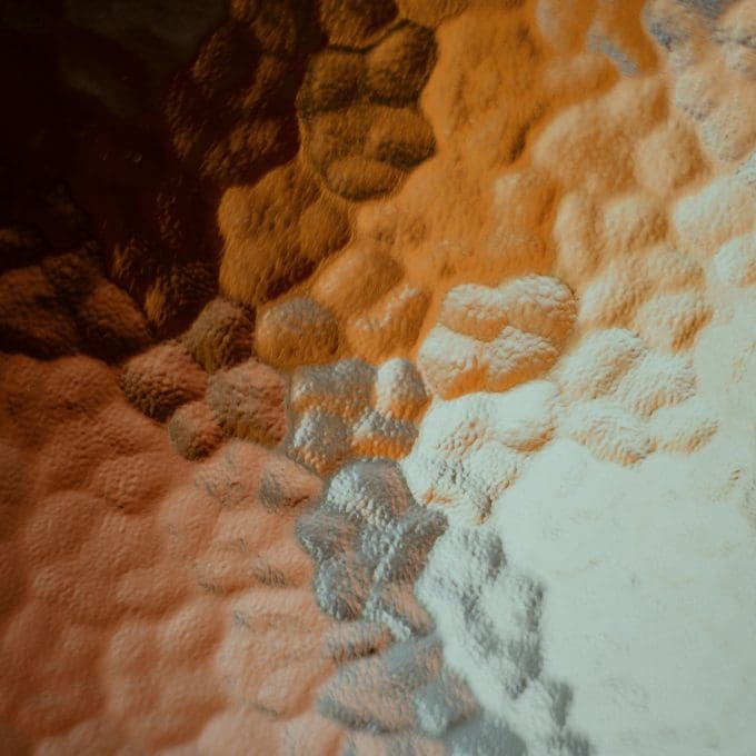 Burgundy, Orange and Cream ombre painting