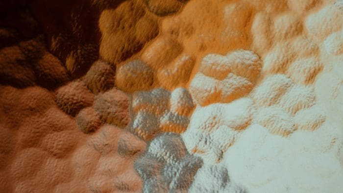 Burgundy, Orange and Cream ombre painting